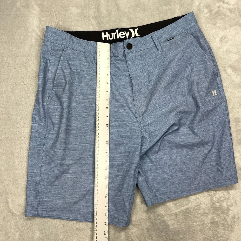 Hurley Shorts Mens 38 Gray Mesh Lined Stretch Board Surf Surfing Slash Pocket